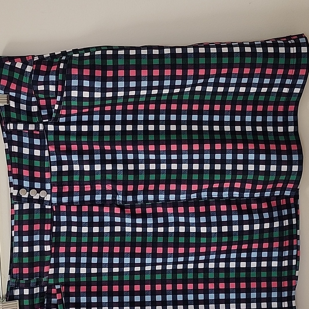 Jofit Buffalo Check SignaturePlaid Women's Skirt Blue, Pink, Green Size 14 - Picture 6 of 16